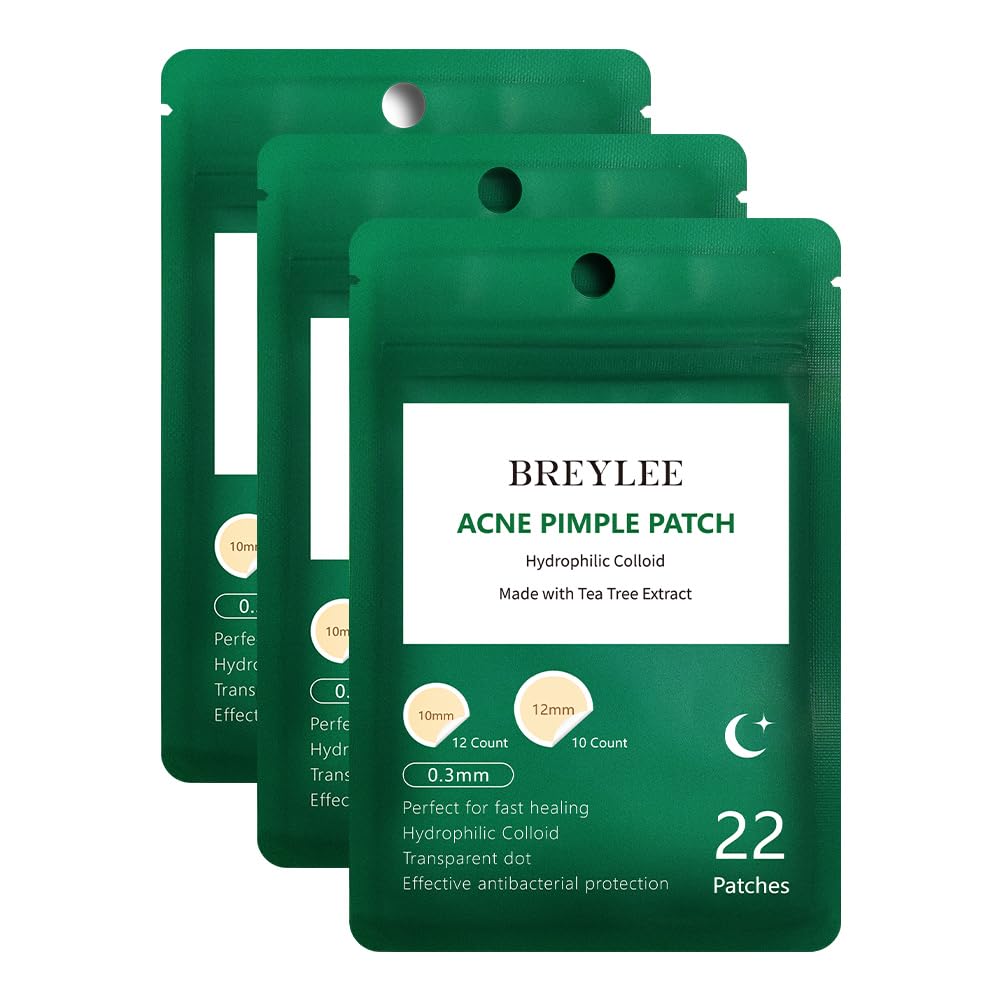 BREYLEE acne patches pack for overnight protection and healing.
