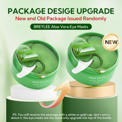 Close-up of BREYLEE eye patches with soothing gel texture for refreshed eyes