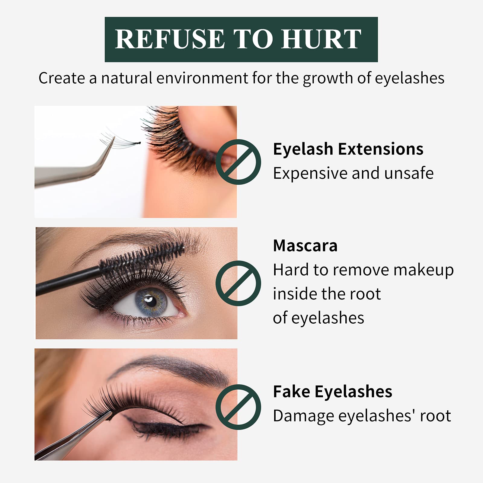 BREYLEE eyelash serum 3ml bottle for portable use.