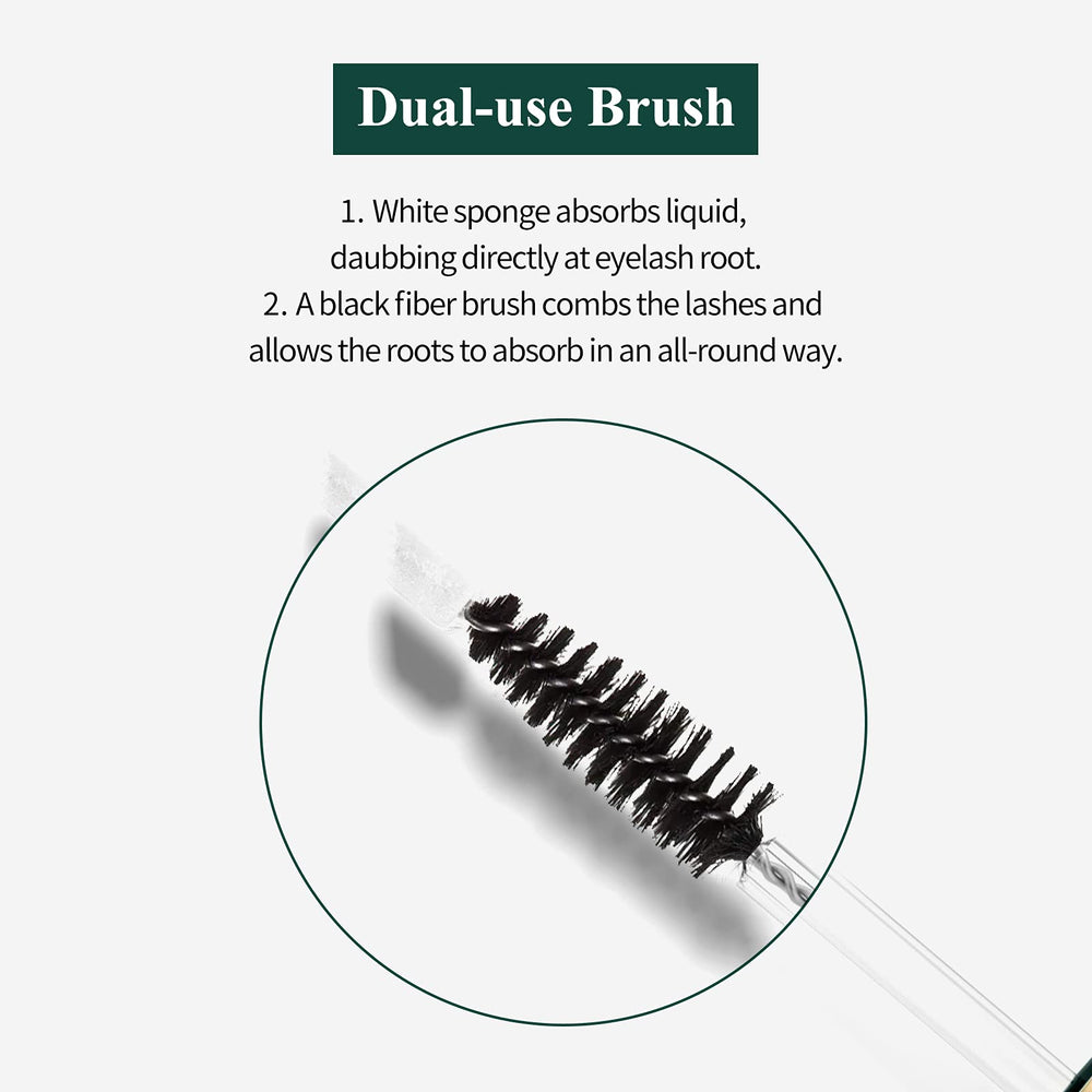 BREYLEE eyelash serum applicator wand allows clean coating.