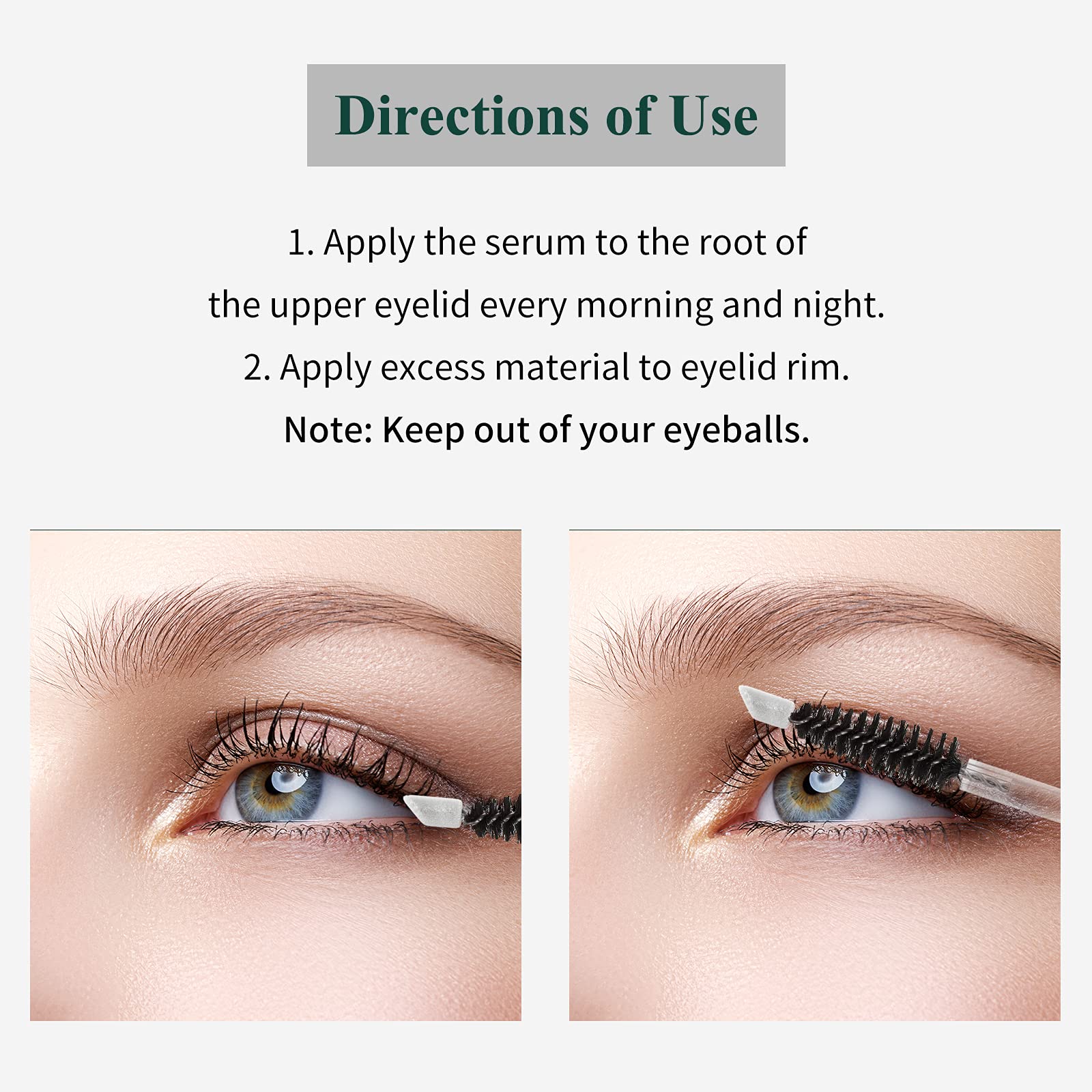 BREYLEE eyelash serum close-up bottle for easy handling.