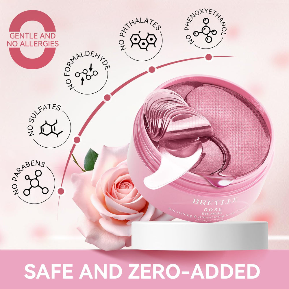 BREYLEE Flamingo Pink Eye Mask may soften fine lines around the eyes.