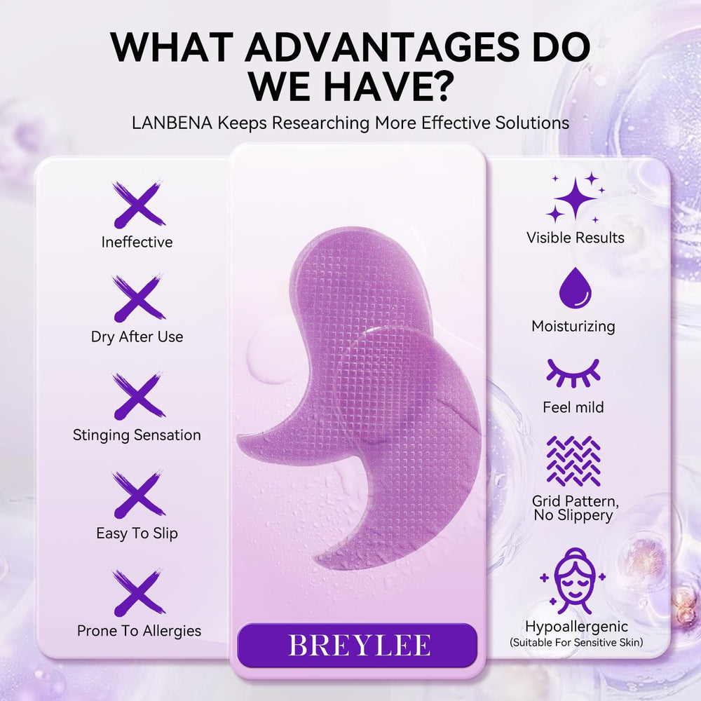 BREYLEE Retinol Eye Mask soothing post-makeup removal routine.