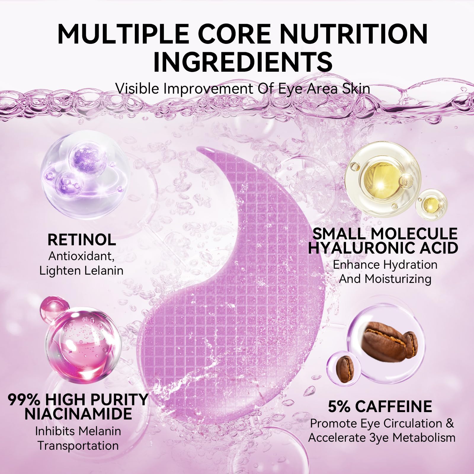 BREYLEE Retinol Eye Mask collagen support for firmer under-eye skin.
