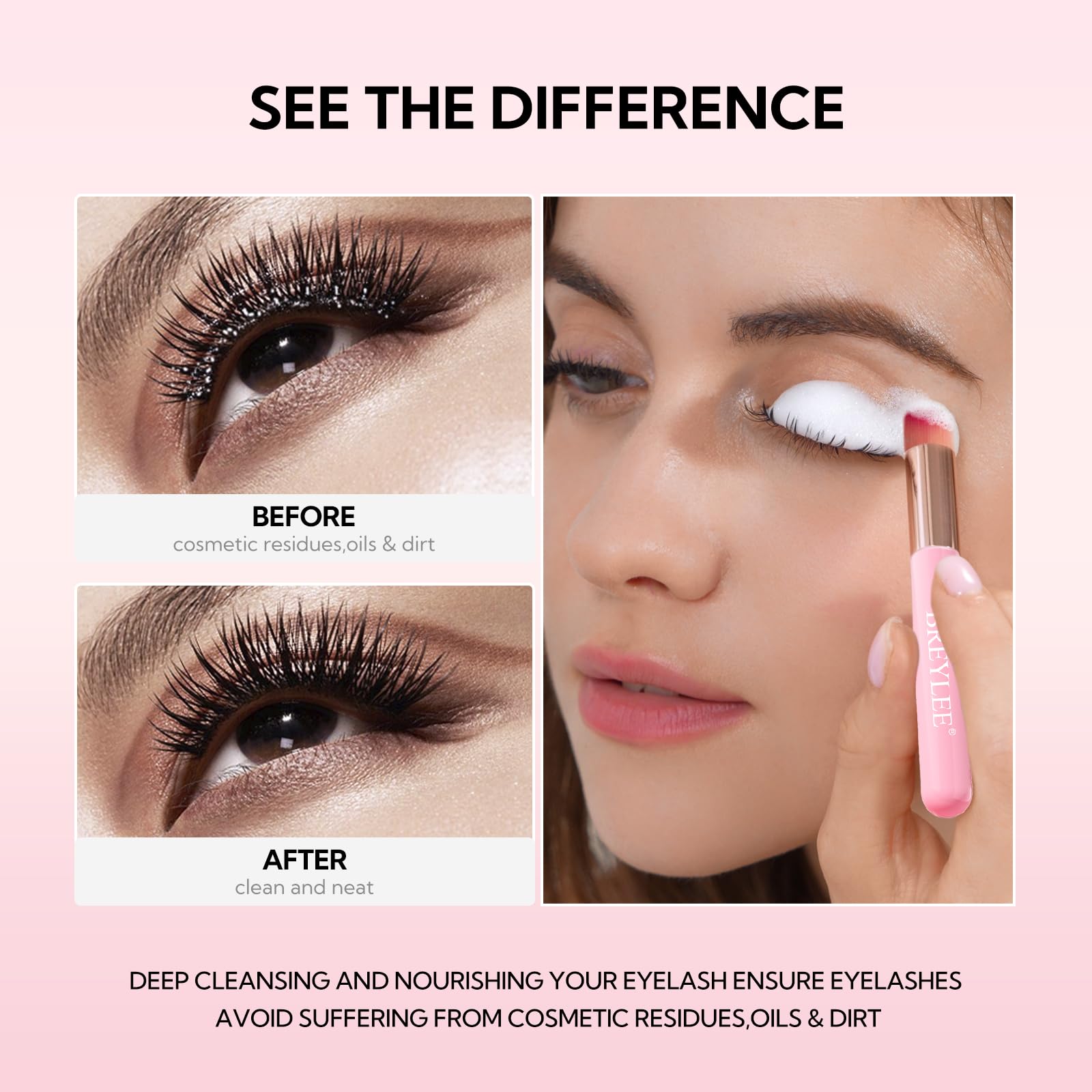 BREYLEE home lash care setup suitable for professional extensions.