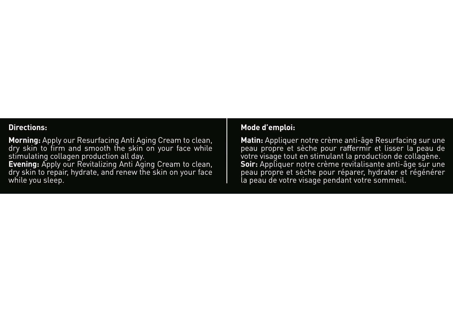 Brickell routine steps image shows how to use day and night creams for 24/7 care.