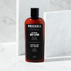 Brickell Deep Moisture Lotion applied to forearm for quick absorption
