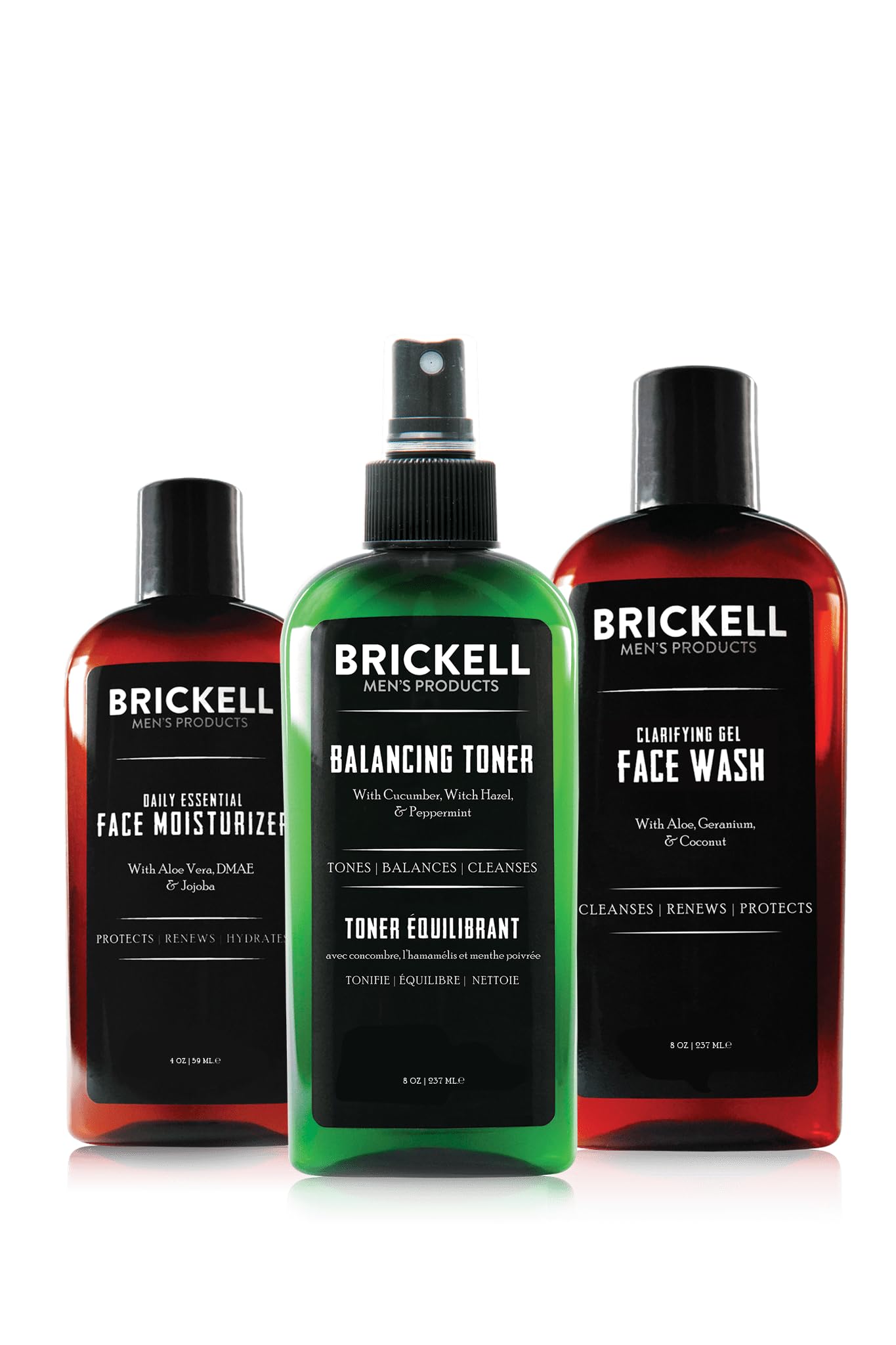Brickell Men's Moisturizer jar illustrating lightweight hydration for oily skin