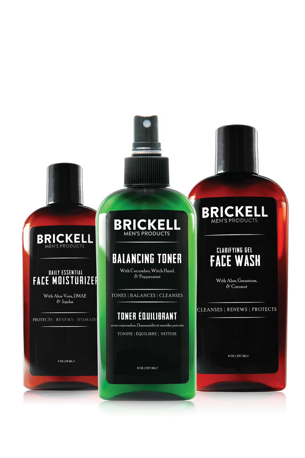 Brickell Men's Moisturizer jar illustrating lightweight hydration for oily skin