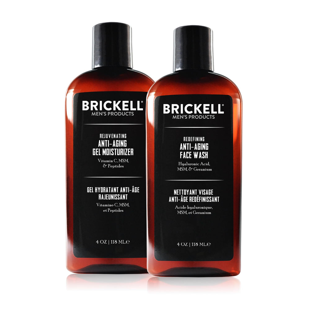 Brickell Gel Facial Cleanser bottle for a refreshing deep cleanse.