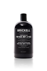 Brickell Rapid Wash bottle-front view with evergreen scent prompting daily cleansing.