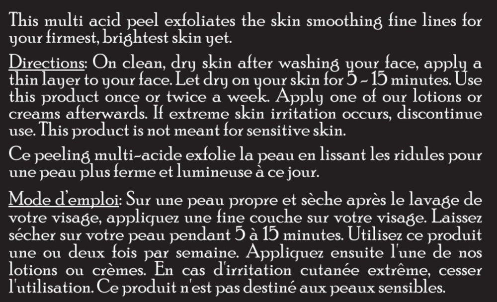 Close-up showing the gentle exfoliation texture of Brickell Peel.