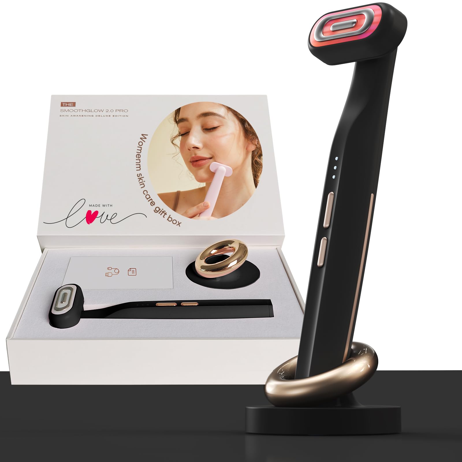 Bridigi Smoothglow 2.0 Pro Awakening-4D front view for portable facial therapy.