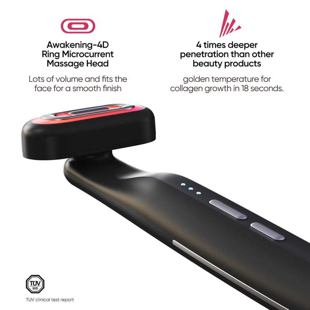 Bridigi Smoothglow device in hand showing ergonomic grip for home use.