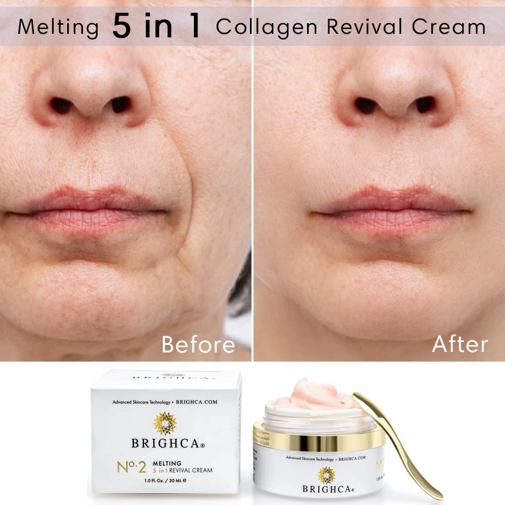 BRIGHCA Collagen Cream clean beauty label signals dermatologist-tested cruelty-free credentials