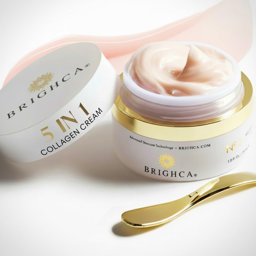 BRIGHCA Collagen Cream packaging shot highlighting daily hydration benefits