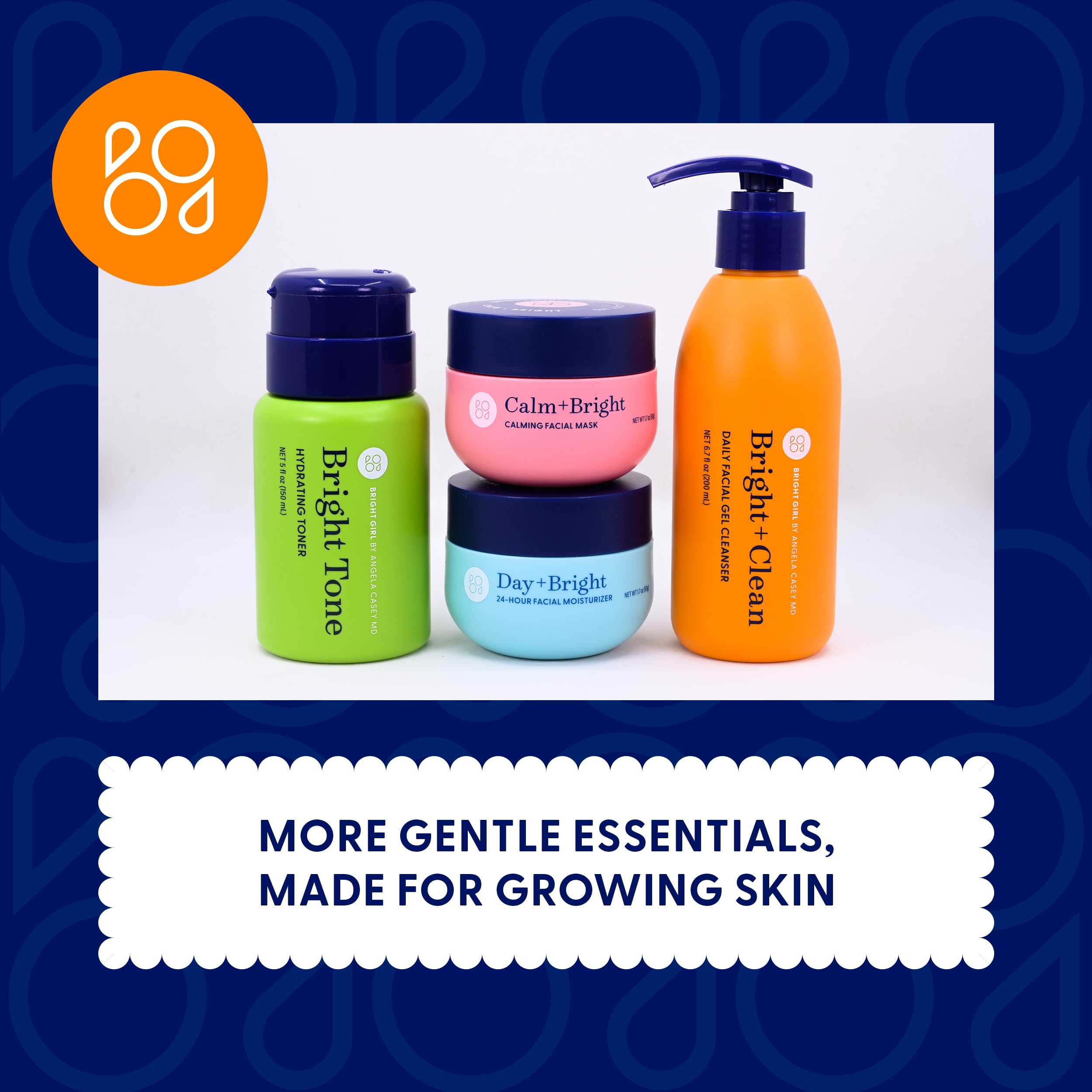 Bright Girl packaging close-up highlighting the gentle formula.