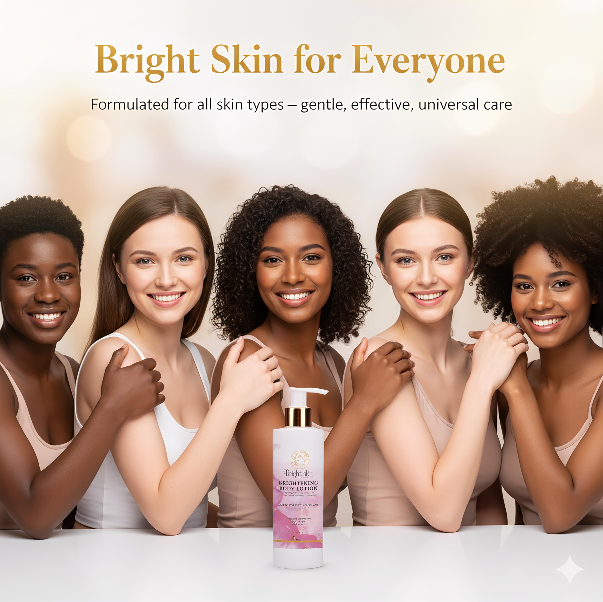 Hands applying lotion on arms for even tone and moisture