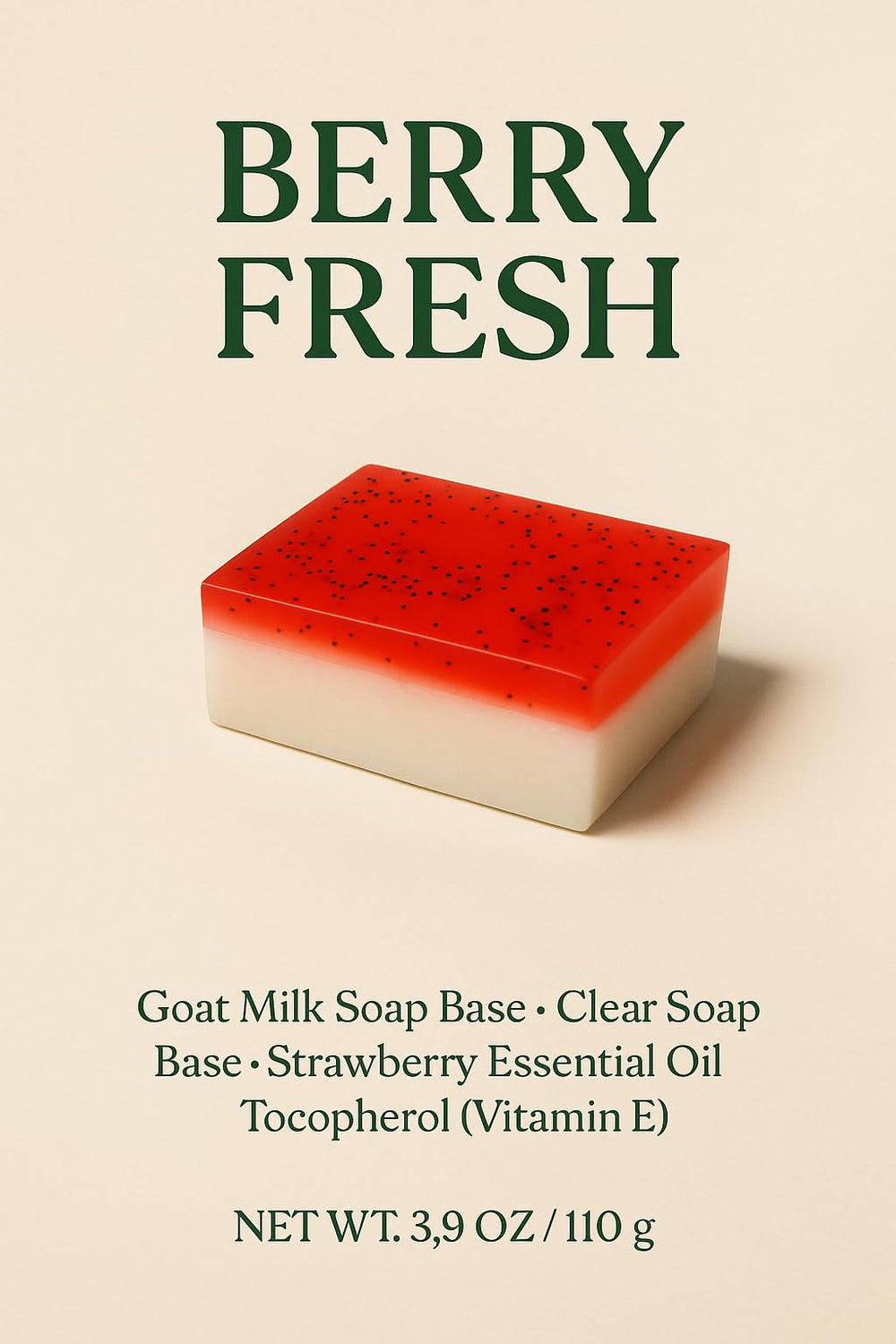 BrightBloom Citrus Bloom soap bar with uplifting citrus aroma