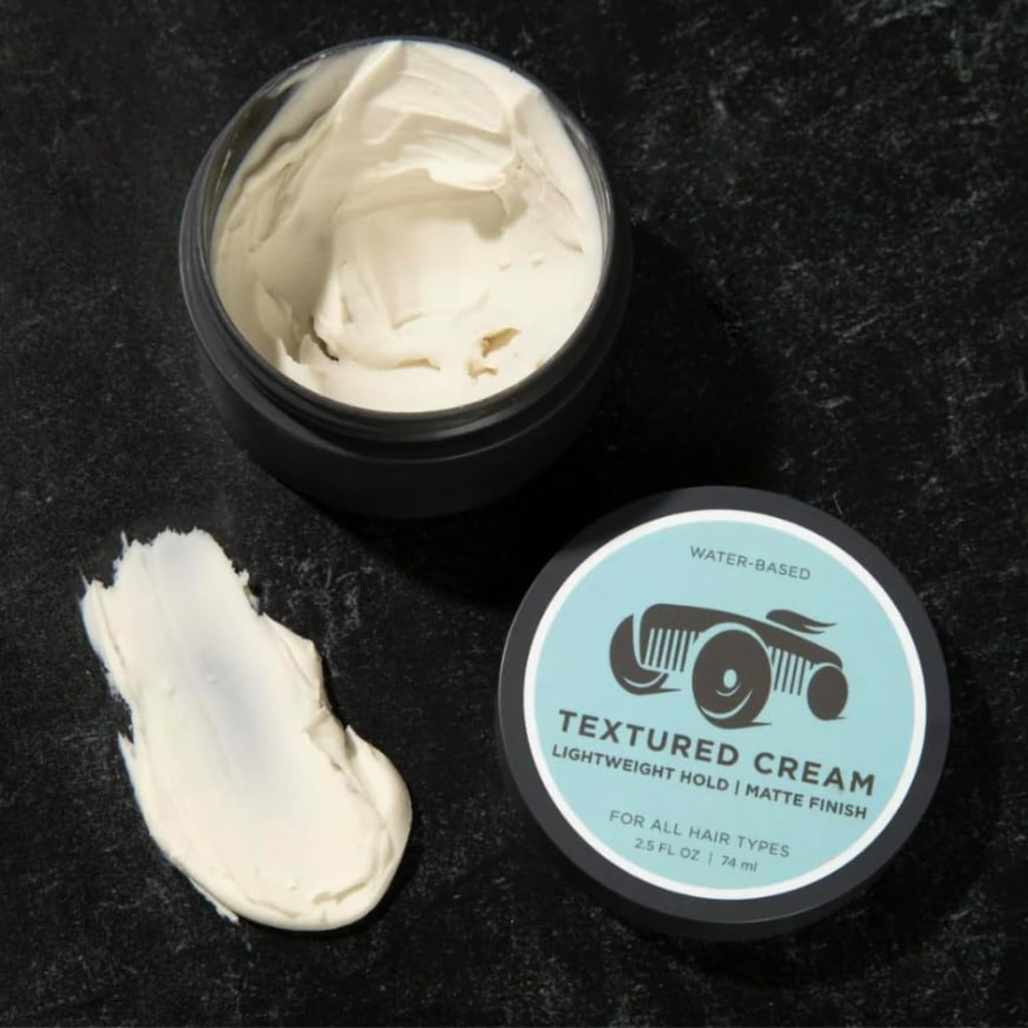 BRIGHTSIDE Textured Cream matte finish look demonstrates effortless style.