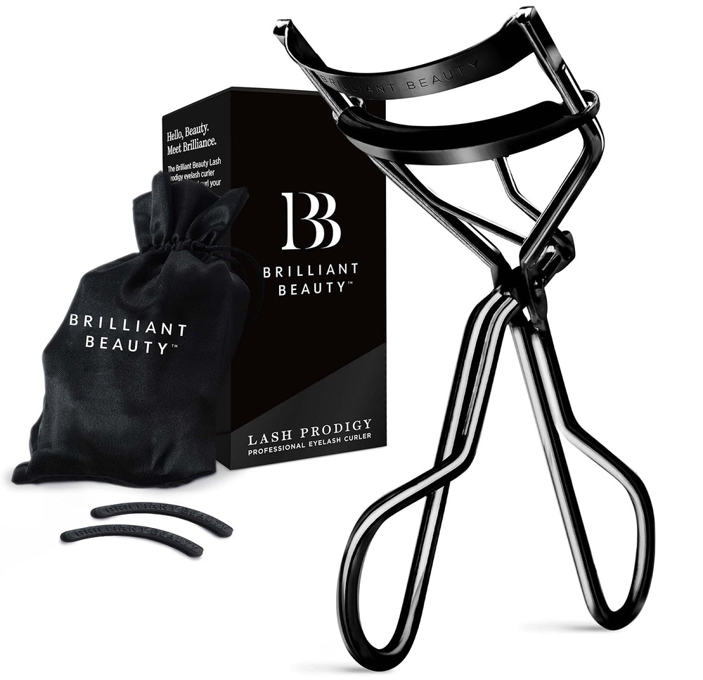 Brilliant Beauty eyelash curler in jet black for a dramatic lift
