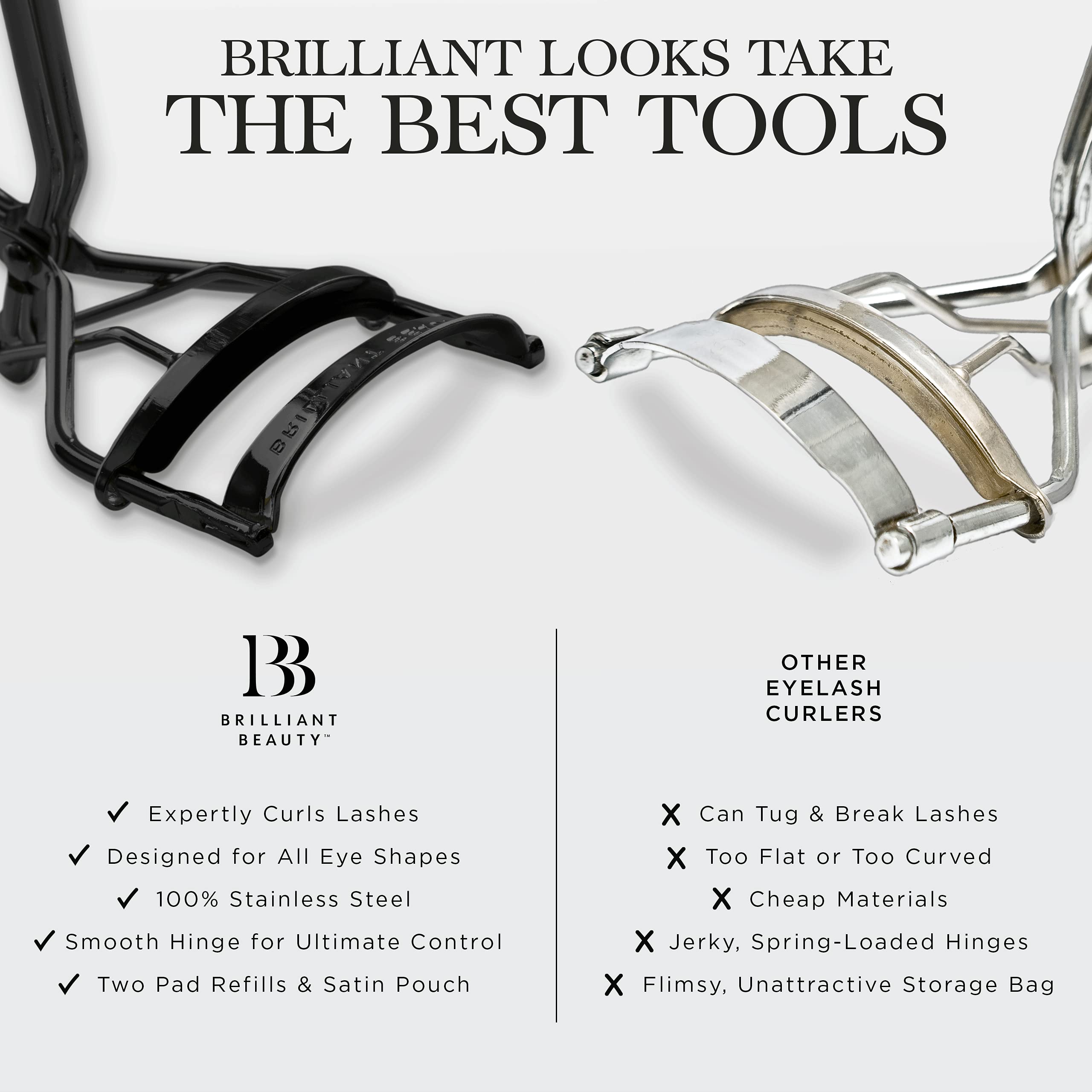 Brilliant Beauty soft pad cushion protects lashes while lifting