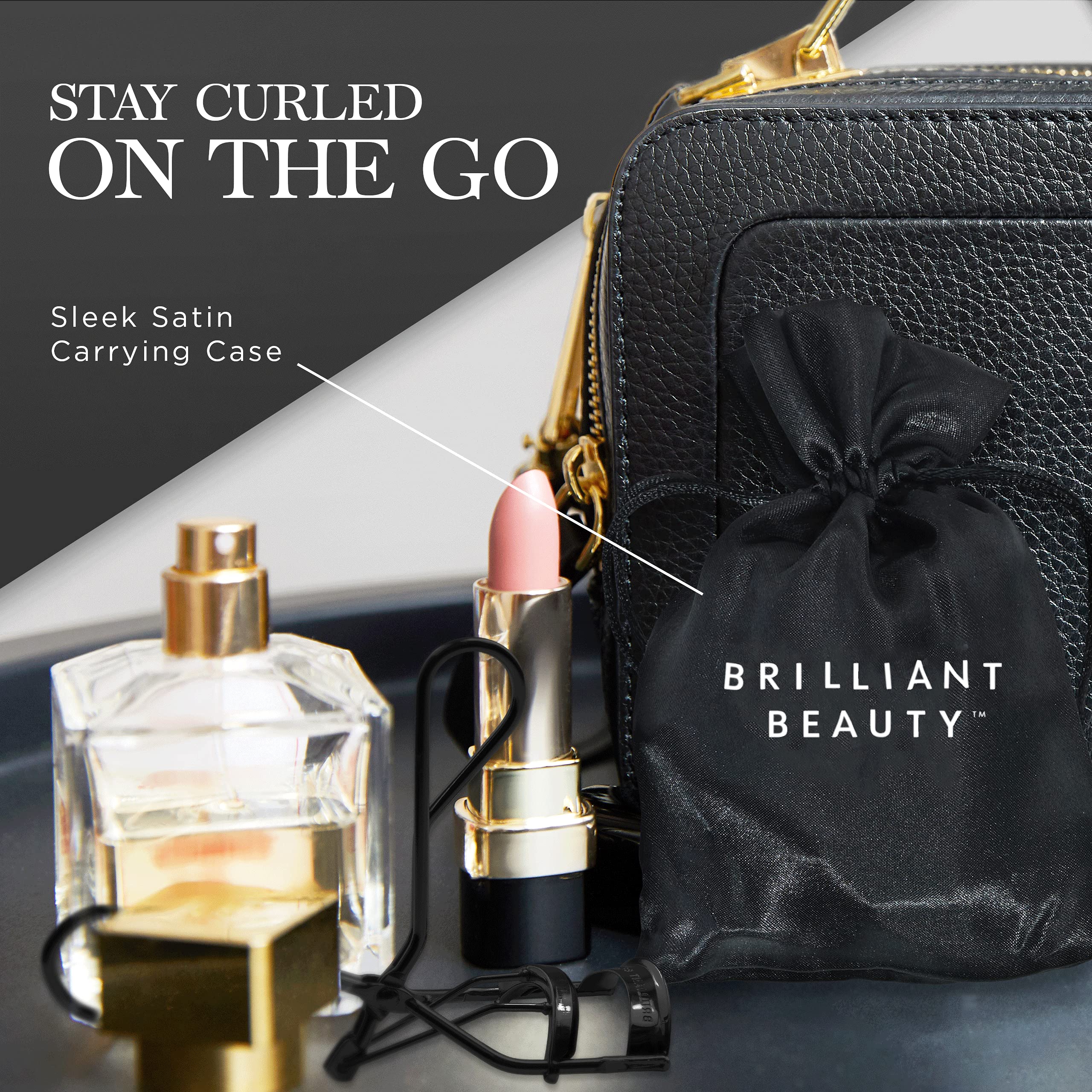 Brilliant Beauty travel-friendly curler fits in small bags