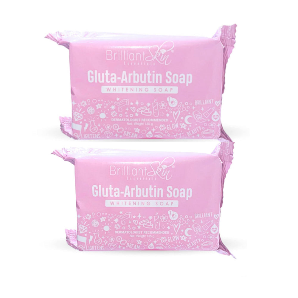 Brilliant Skin Gluta Arbutin Soap Bar 135g closeup shows smooth texture for gentle cleansing