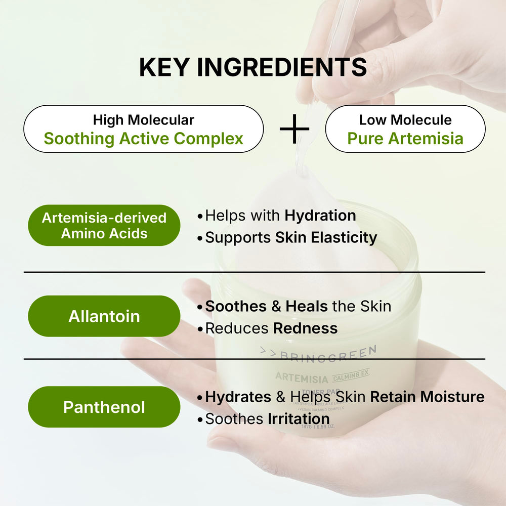 BRING GREEN Artemisia Calming EX Toner Pad lightweight water-based formula absorbs quickly.