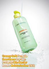 BRING GREEN Artemisia Toner cotton pad application guides gentle soothing on irritated skin during routine.