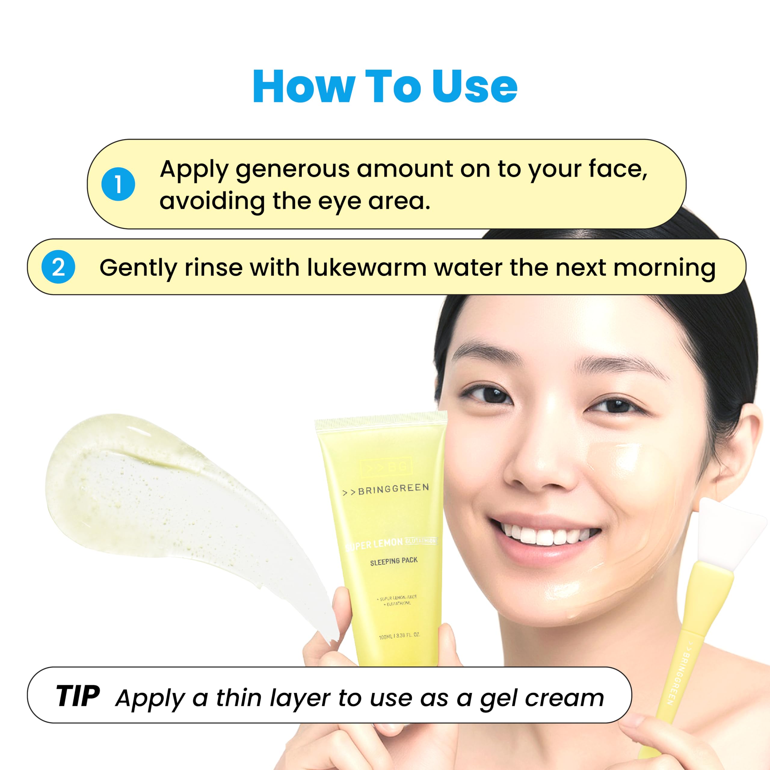 BRING GREEN Super Lemon Sleeping Pack hydration boost for soft morning skin.