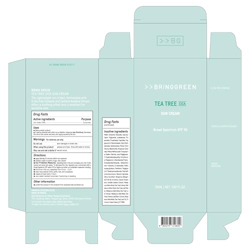Texture close-up of BRING GREEN Tea Tree CICA Mineral Sunscreen