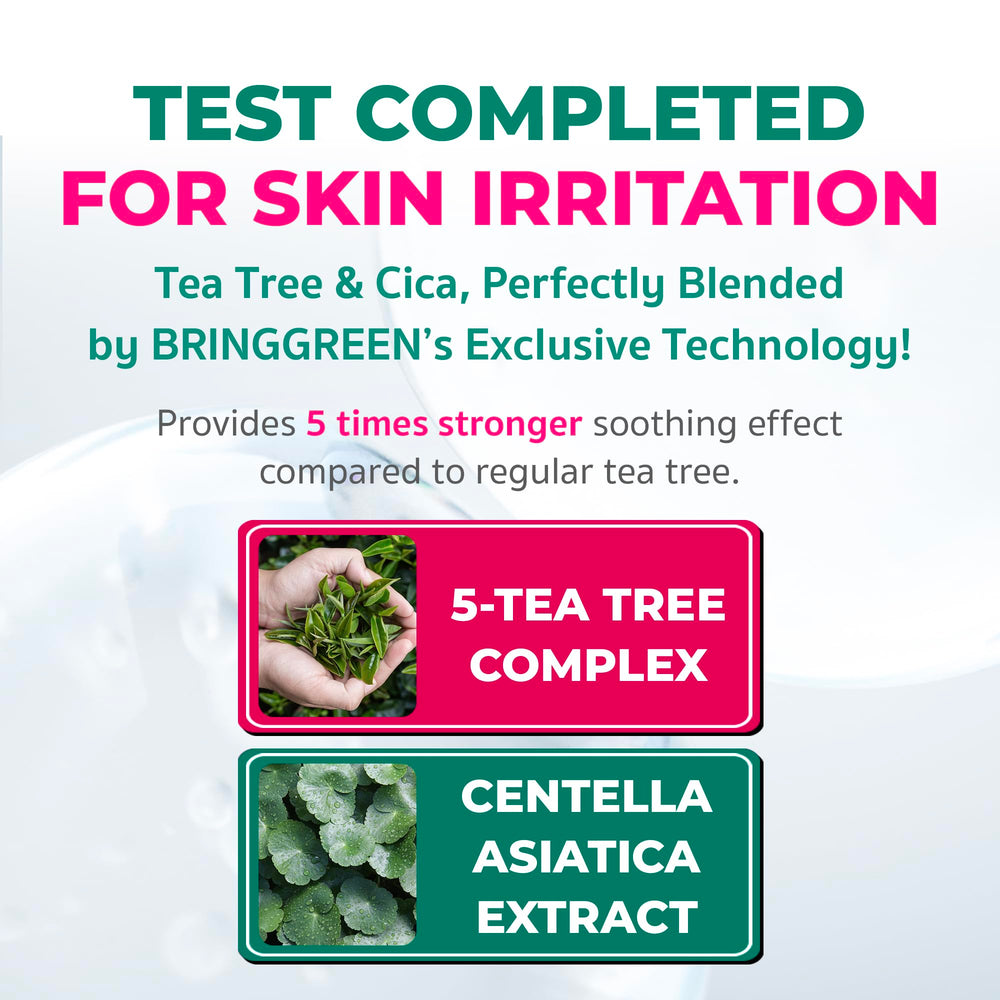 BRING GREEN Tea Tree Cica Pore Nose Strip Step 2 applying after removal