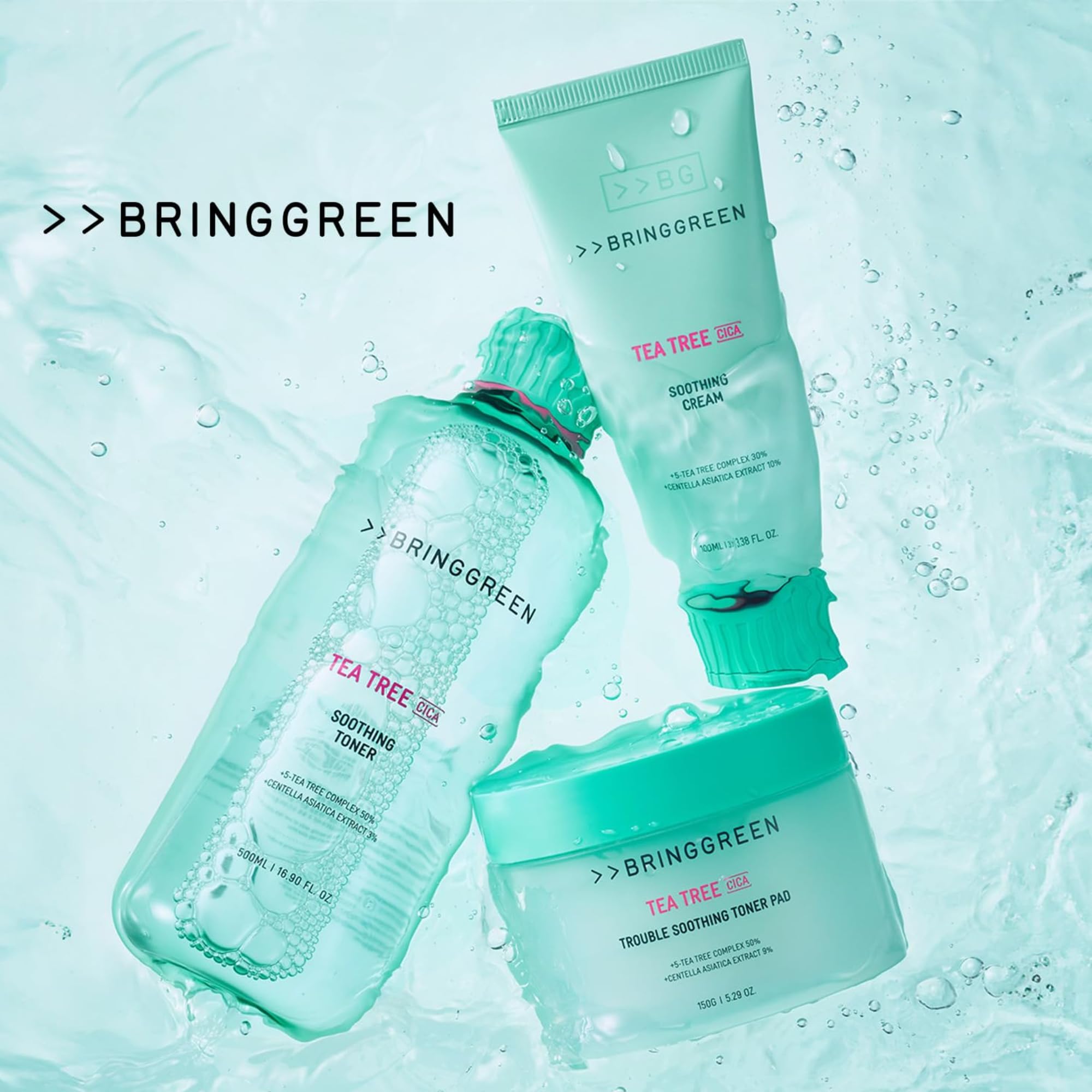 BRING GREEN Tea Tree CICA Toner Pad vegan-certified formula aligns with conscious routines.