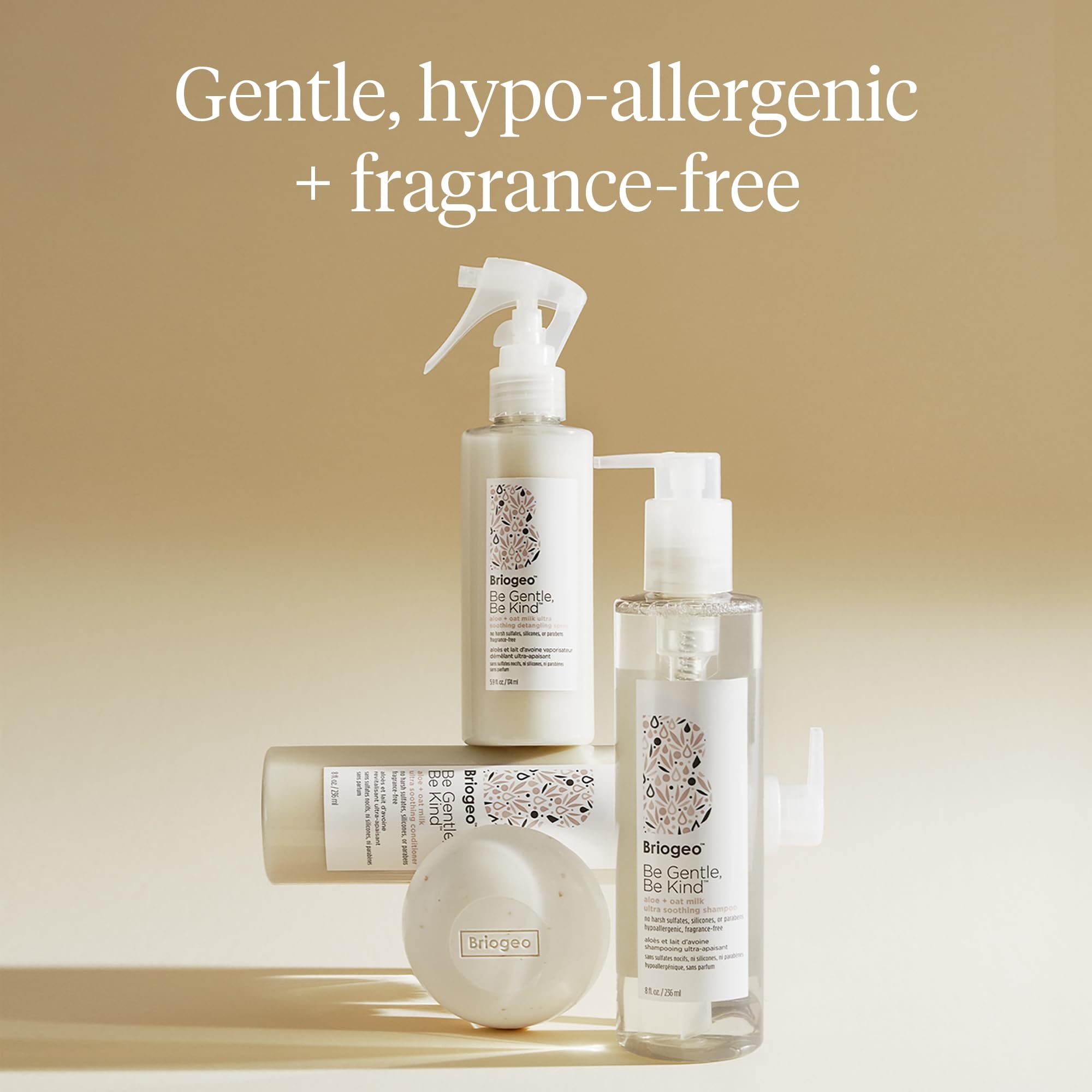 Briogeo Be Gentle Be Kind FSC-certified packaging and bar.