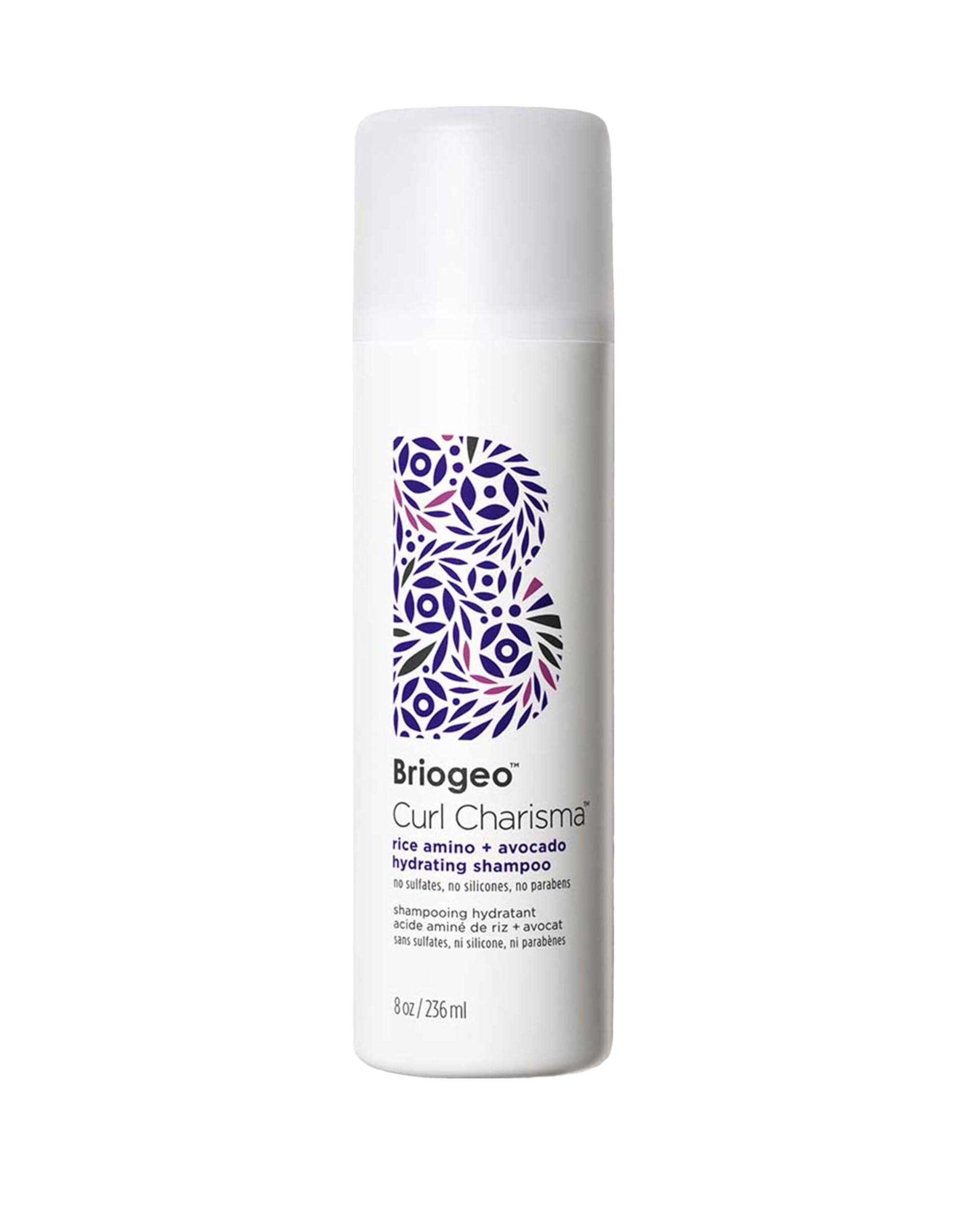Briogeo Curl Charisma bottle front shows sulfate-free formula for defined waves