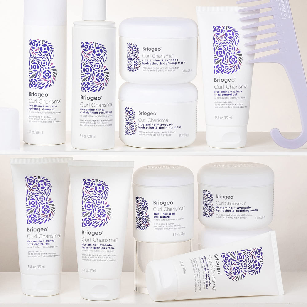 Briogeo Curl Charisma air-dried hair with soft hold after diffusion