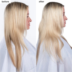Briogeo Destined For Density label closeup highlights fragrance-free formula