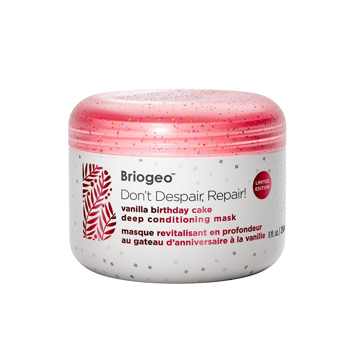 Briogeo Don't Despair, Repair mask jar shows rich conditioning formula