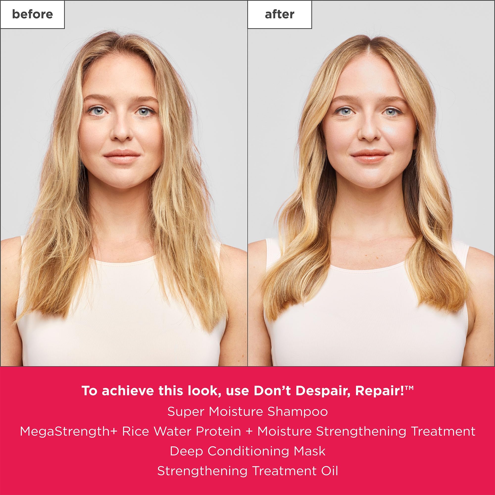 Briogeo Don't Despair, Repair! ten-minute treatment step demonstrated on hair
