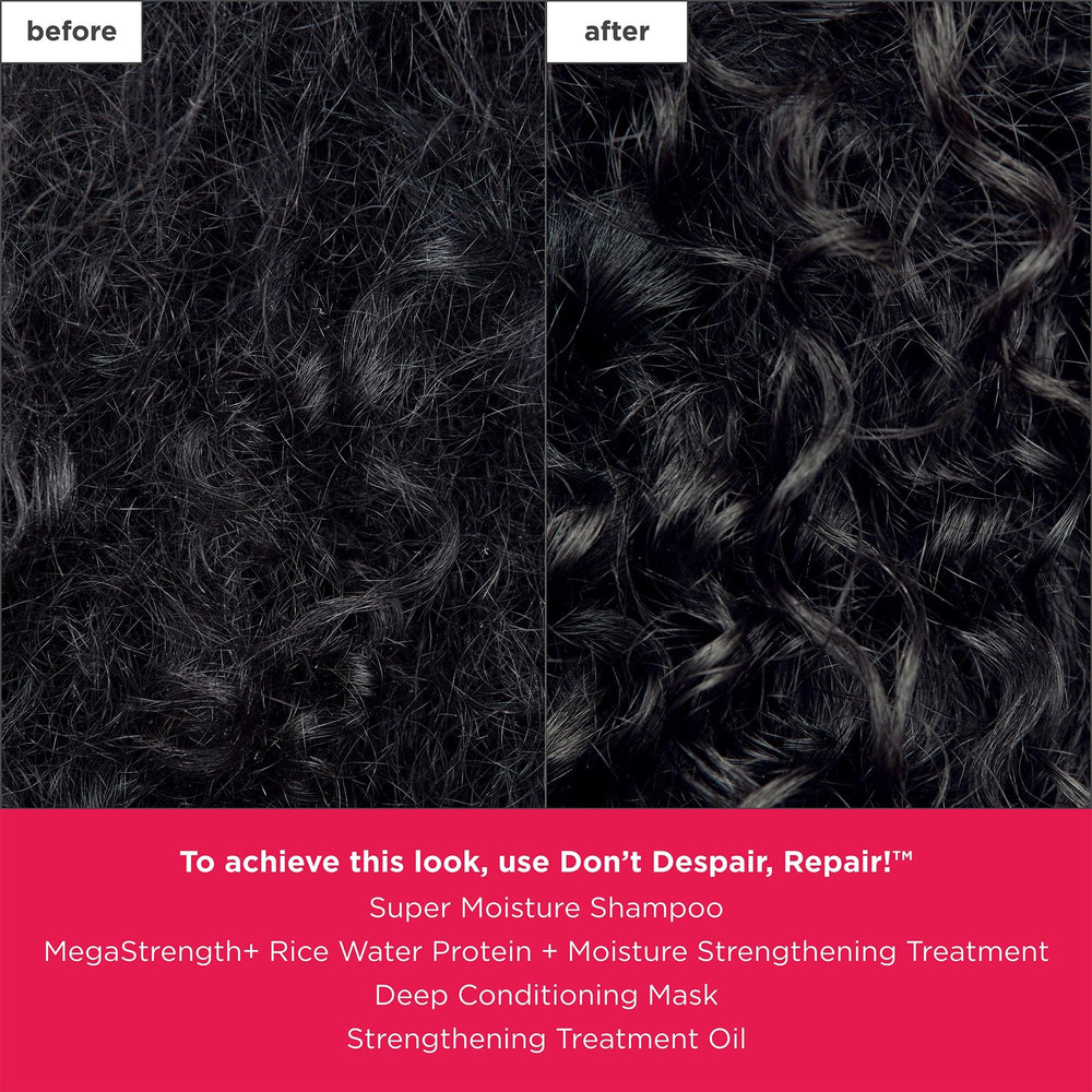 Illustration of hair cuticle and elasticity with Briogeo MegaStrength