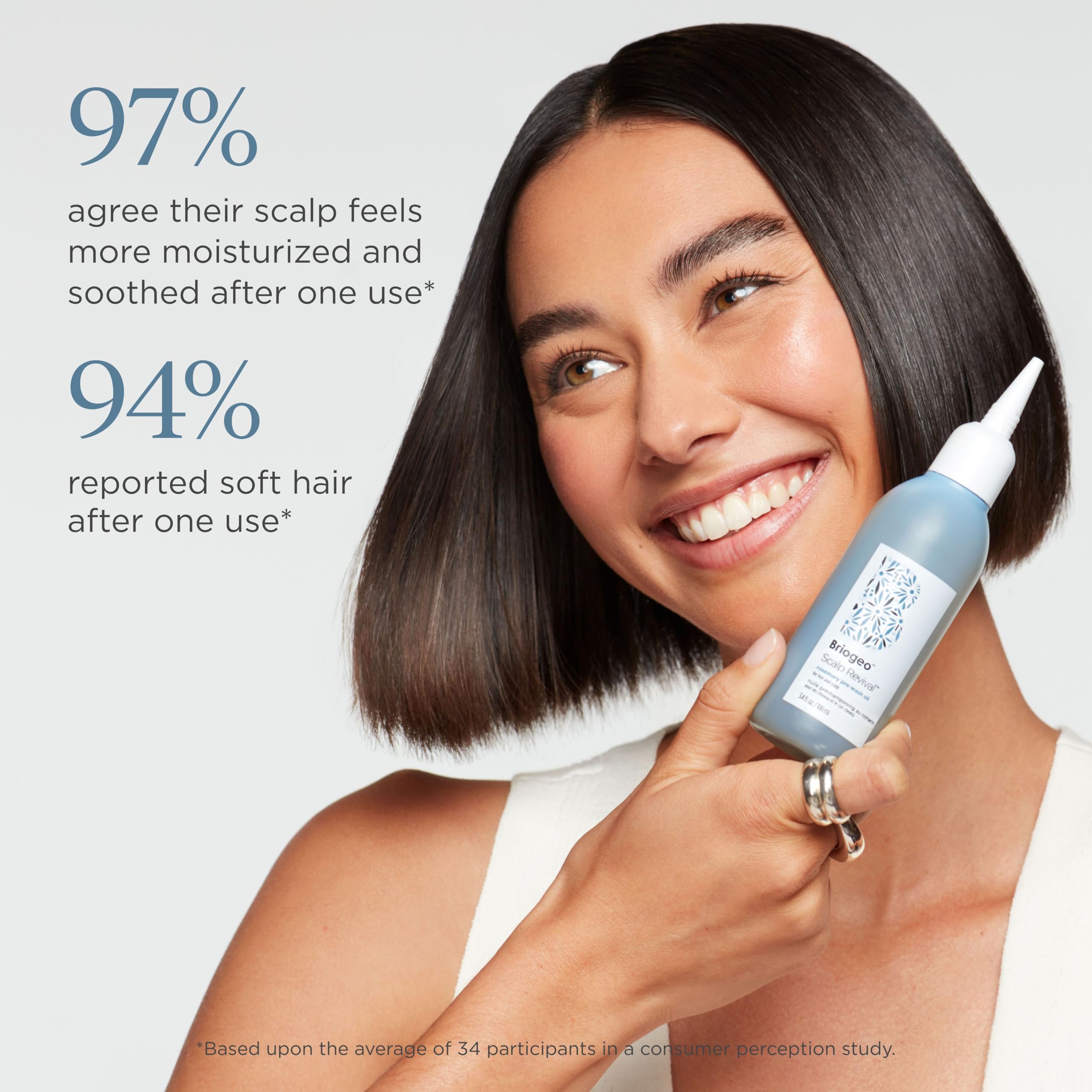 Oil texture with slight sheen ready for scalp use.