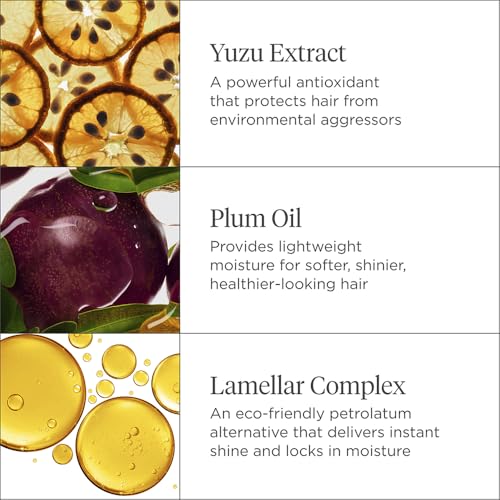 Briogeo Style + Treat Yuzu + Plum 4-in-1 oil fights frizz.
