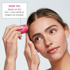 Hold test in humidity shows Briogeo Sleek Stick long-lasting control.