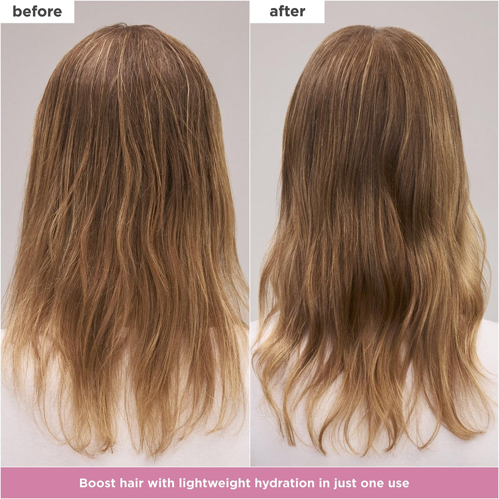 Application portion image demonstrates easy mask application on fine hair strands.