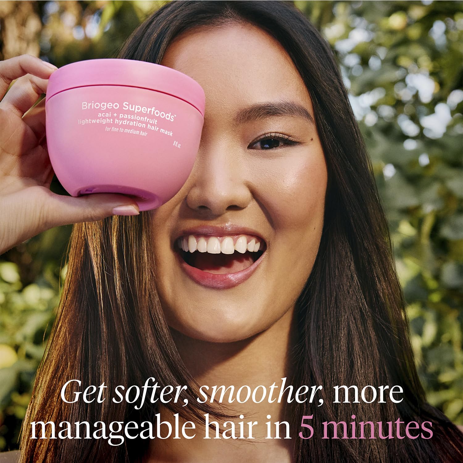 Post-use shine close-up hints enhanced luster