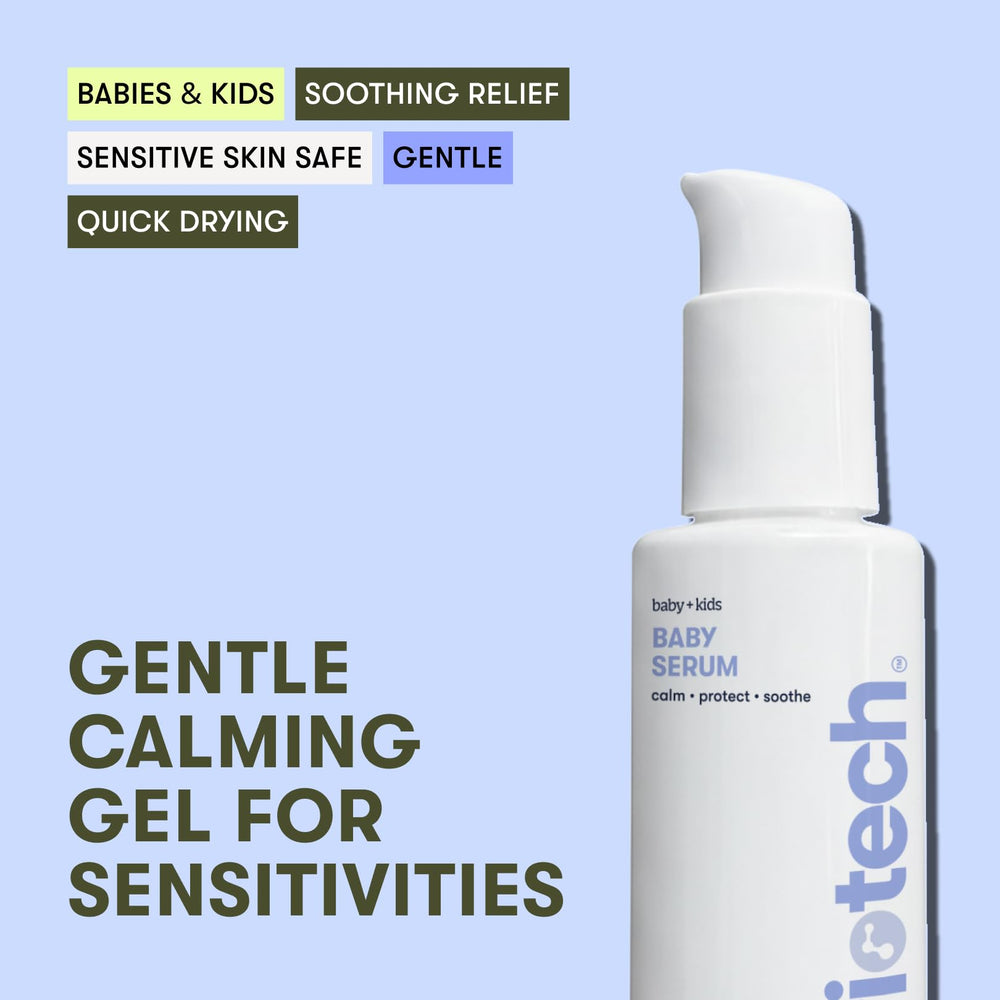 Texture swirls of Briotech HOCl serum illustrating a light, fast-acting gel.