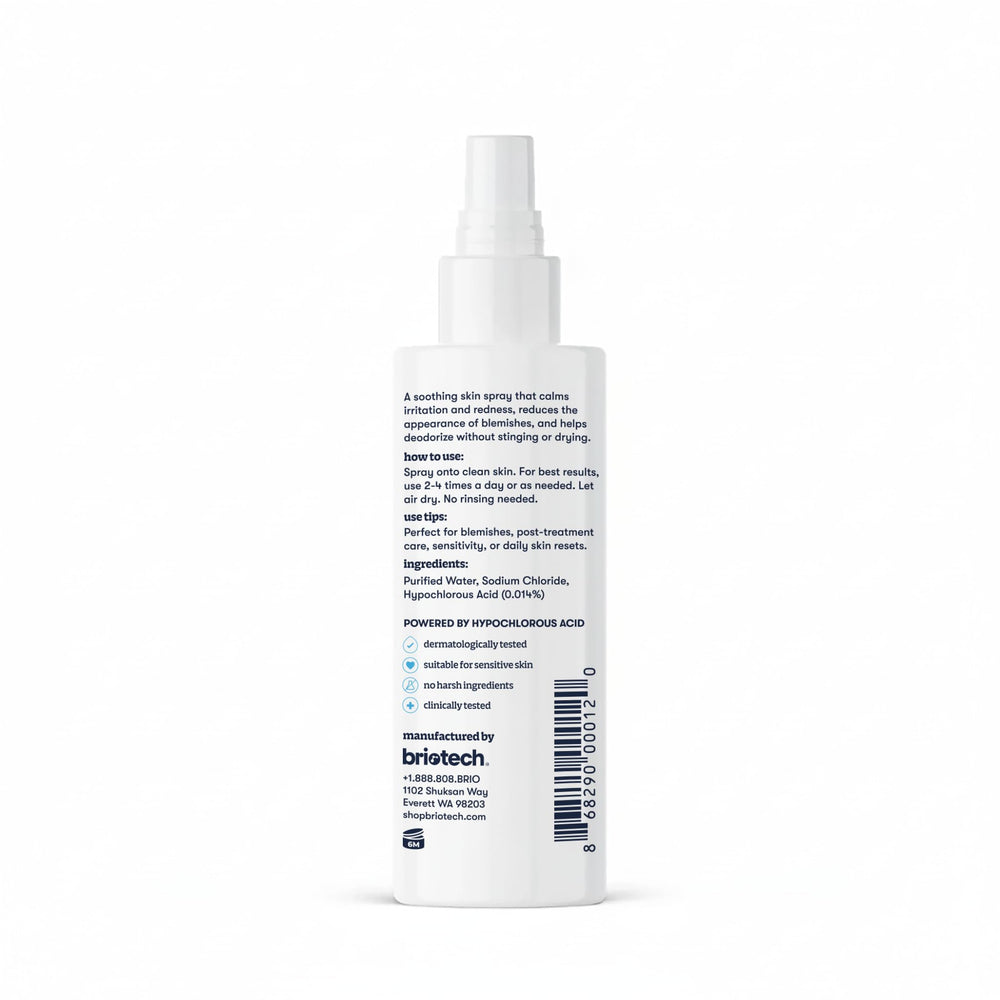 BRIOTECH calms redness on face and body without irritants