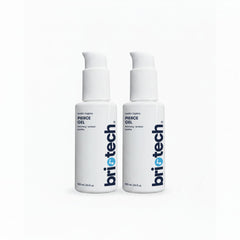 BRIOTECH Pierce Gel bottle pump demonstrates easy application for piercing aftercare