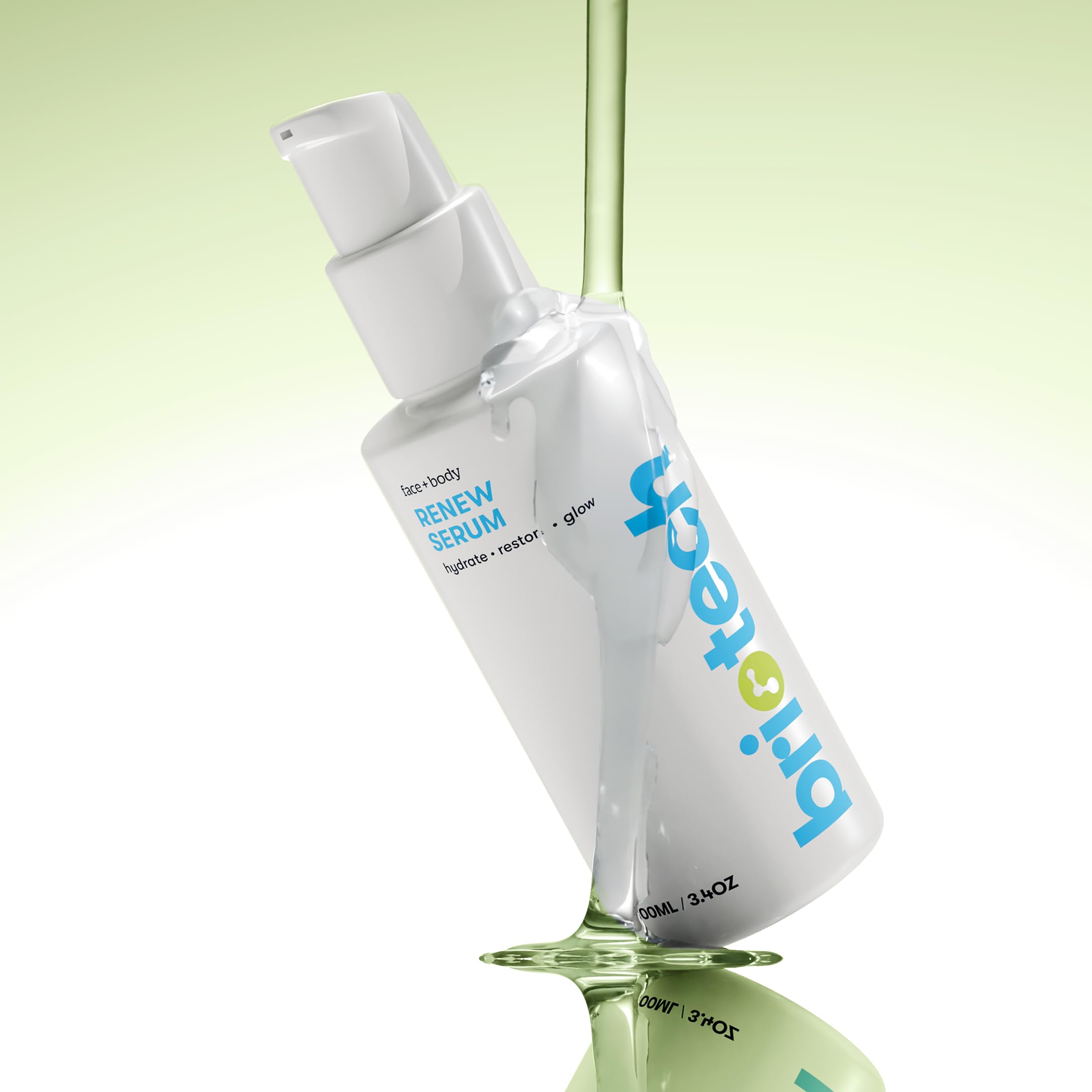 BRIOTECH Renew Serum on neck and chest for a cohesive look.